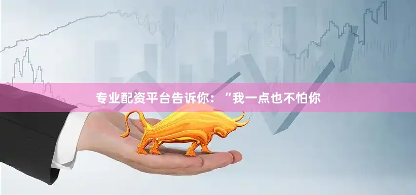 专业配资平台告诉你：“我一点也不怕你